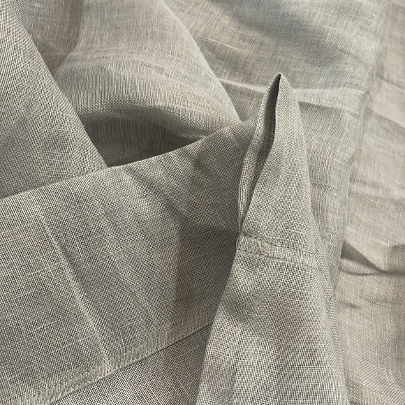 SOLD - Pottery Barn Belgian Flax Linen Sheer curtain panel - Picture 6 of 7